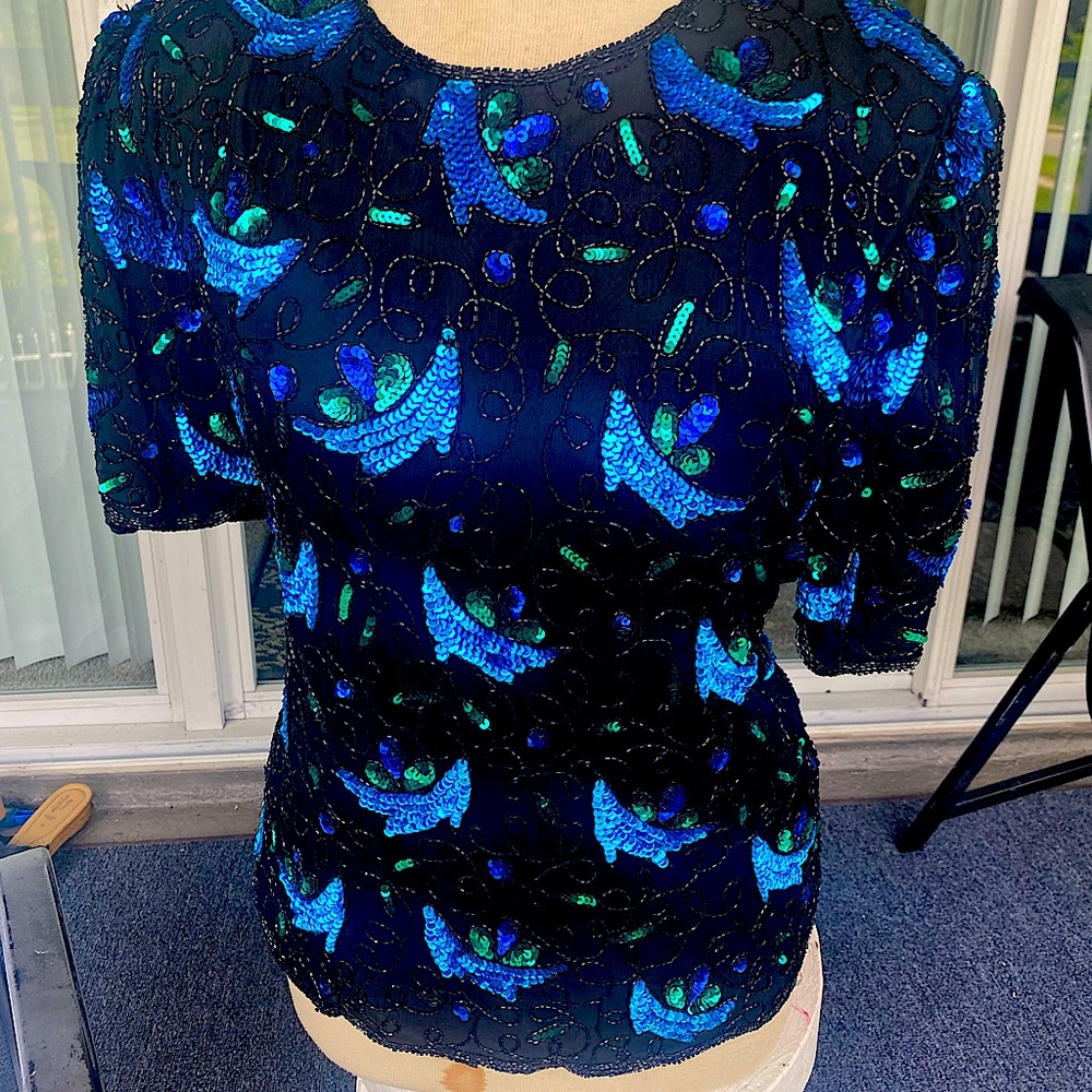 Sequin Vintage Top